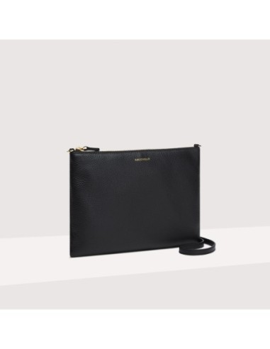 Minibag a tracolla in pelle con grana Coccinelle – Noir - foto 2