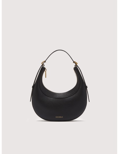 Minibag in pelle con grana Coccinelle Whisper Mini – Noir - foto 1