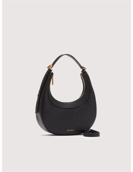 Minibag in pelle con grana Coccinelle Whisper Mini – Noir - foto 2