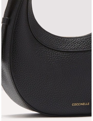Minibag in pelle con grana Coccinelle Whisper Mini – Noir - foto 4