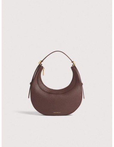 Minibag in pelle con grana Coccinelle Whisper Mini – Berry - foto 1