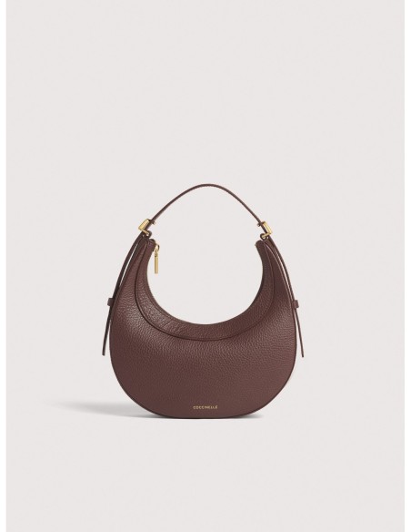 Minibag in pelle con grana Coccinelle Whisper Mini – Berry - foto 1