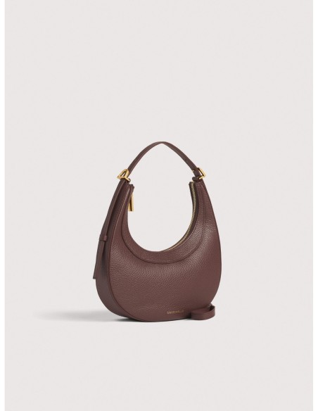 Minibag in pelle con grana Coccinelle Whisper Mini – Berry - foto 2
