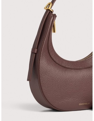 Minibag in pelle con grana Coccinelle Whisper Mini – Berry - foto 4