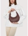 Minibag in pelle con grana Coccinelle Whisper Mini – Berry
