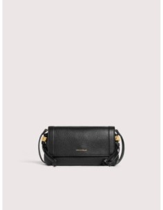 Minibag in pelle con grana Coccinelle Thess Mini – Noir - foto 1
