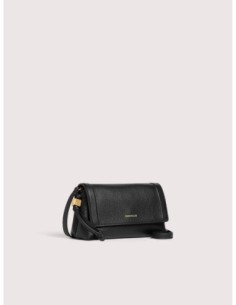 Minibag in pelle con grana Coccinelle Thess Mini – Noir - foto 1 2
