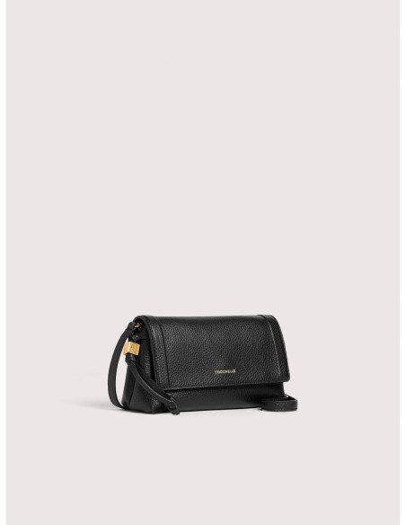 Minibag in pelle con grana Coccinelle Thess Mini – Noir - foto 2