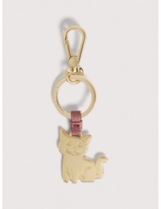 Charm portachiavi gatto in pelle e metallo Coccinelle Basic Metal – Winter Rose - foto 1