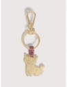 Charm portachiavi gatto in pelle e metallo Coccinelle Basic Metal – Winter Rose