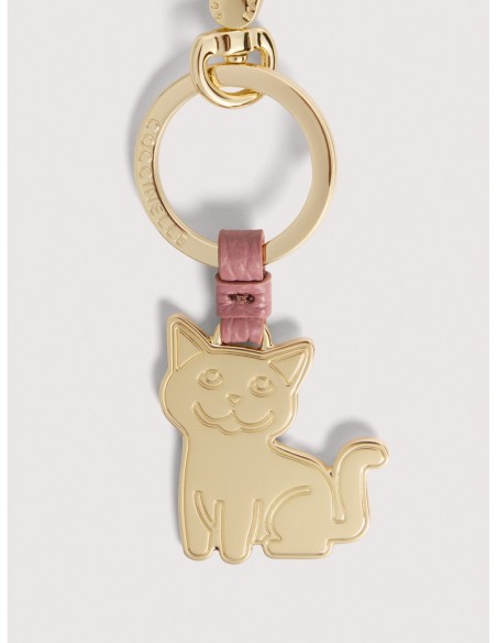 Charm portachiavi gatto in pelle e metallo Coccinelle Basic Metal – Winter Rose - foto 2