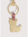 Charm portachiavi gatto in pelle e metallo Coccinelle Basic Metal – Winter Rose