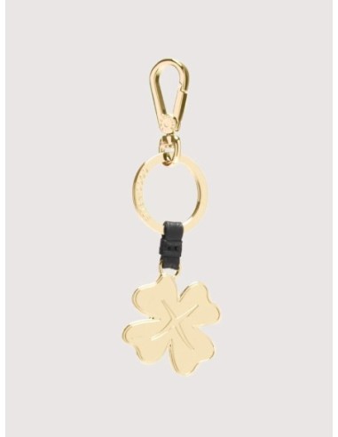 Charm portachiavi quadrifoglio in pelle e metallo Coccinelle Basic Metal – Noir - foto 1
