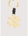 Charm portachiavi quadrifoglio in pelle e metallo Coccinelle Basic Metal – Noir