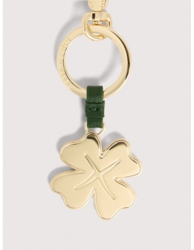 Charm portachiavi quadrifoglio in pelle e metallo Coccinelle Basic Metal – Garden Green - foto 2
