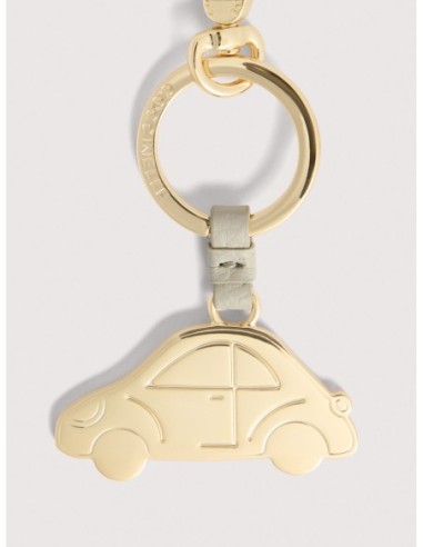 Charm portachiavi auto in pelle e metallo Coccinelle Basic Metal – Eucalipto - foto 2