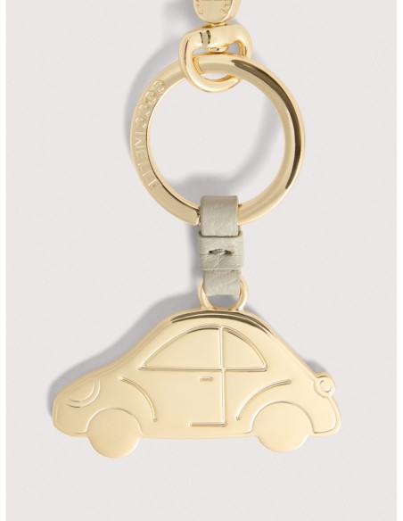 Charm portachiavi auto in pelle e metallo Coccinelle Basic Metal – Eucalipto - foto 2