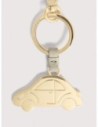 Charm portachiavi auto in pelle e metallo Coccinelle Basic Metal – Eucalipto