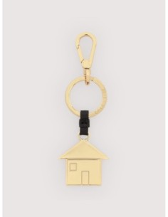Charm portachiavi casetta in pelle e metallo Coccinelle Basic Metal – Noir - foto 1