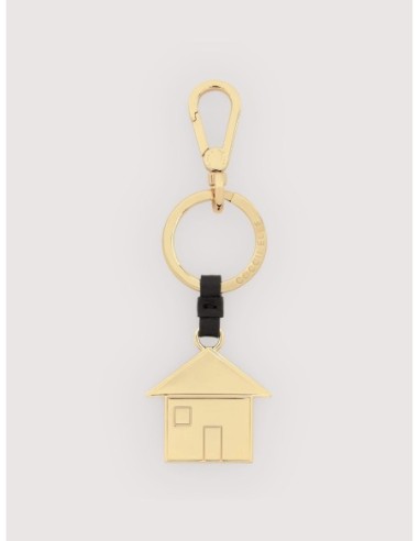 Charm portachiavi casetta in pelle e metallo Coccinelle Basic Metal – Noir - foto 1