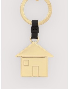 Charm portachiavi casetta in pelle e metallo Coccinelle Basic Metal – Noir - foto 1 2