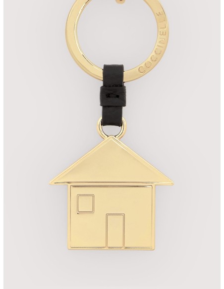 Charm portachiavi casetta in pelle e metallo Coccinelle Basic Metal – Noir - foto 2