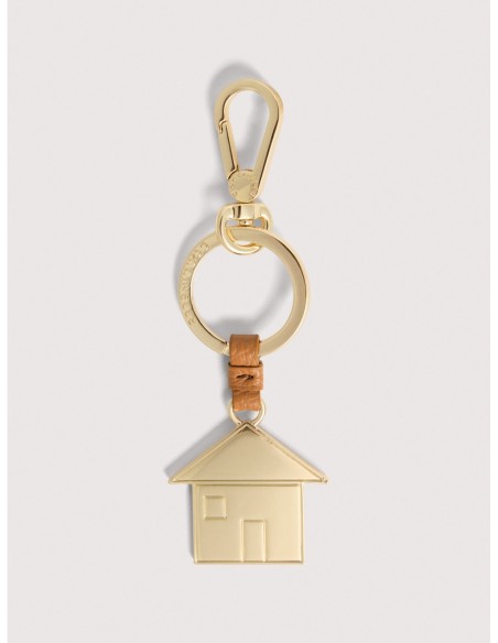Charm portachiavi casetta in pelle e metallo Coccinelle Basic Metal – Robin - foto 1