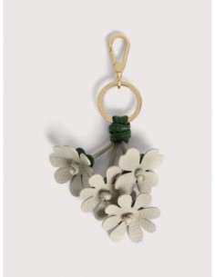 Portachiavi fiore in pelle bicolore Coccinelle Flowers – Garden Green/Eucalipto - foto 1