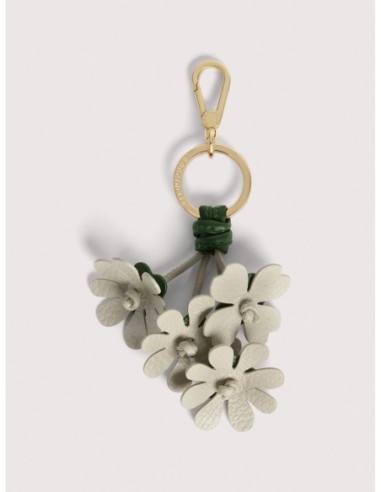 Portachiavi fiore in pelle bicolore Coccinelle Flowers – Garden Green/Eucalipto - foto 1