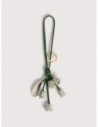 Portachiavi fiore in pelle multicolor Coccinelle Multicolor Flower – Garden Green/Eucalipto