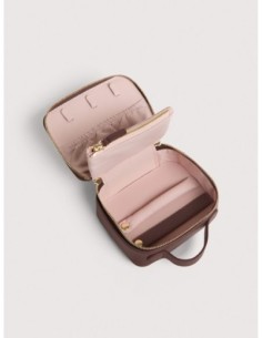 Portagioie in pelle con grana Coccinelle Jewelry Medium – Berry - foto 1 2