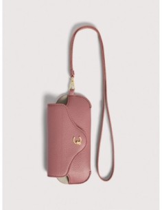 Portaocchiali in pelle con grana Coccinelle C-Me Mini – Winter Rose - foto 1 2