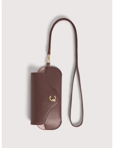 Portaocchiali in pelle con grana Coccinelle C-Me Mini – Berry - foto 2