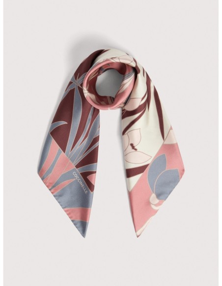 Foulard in seta Coccinelle Maxi Snowdrops – Multicolor Winter Rose - foto 2