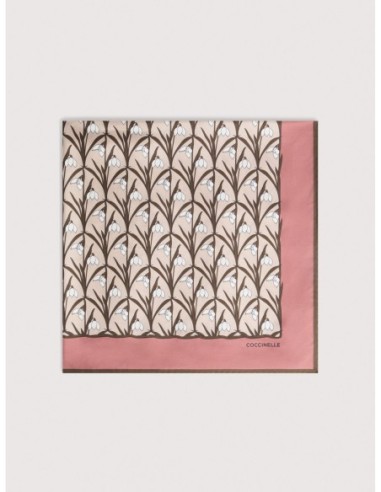 Foulard in seta Coccinelle Snowdrop Wallpaper – Multicolor Fango - foto 1
