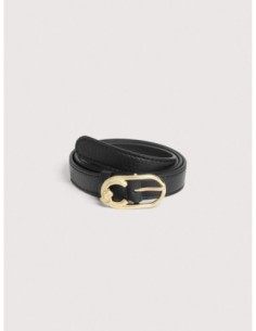 Cintura donna in pelle con grana Coccinelle C-Me – Noir - foto 1