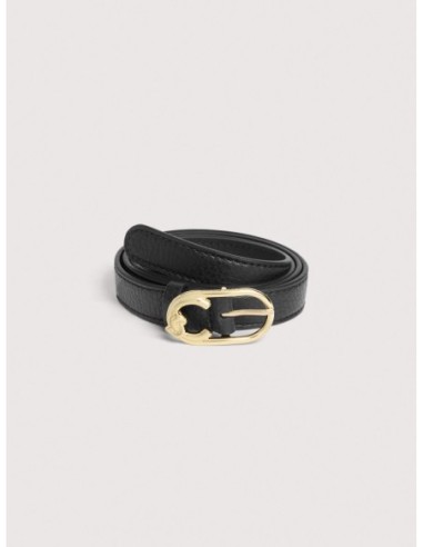 Cintura donna in pelle con grana Coccinelle C-Me – Noir - foto 1