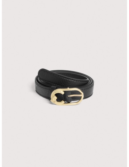 Cintura donna in pelle con grana Coccinelle C-Me – Noir - foto 1