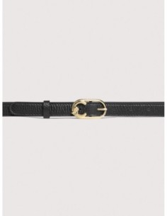 Cintura donna in pelle con grana Coccinelle C-Me – Noir - foto 1 2