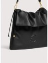 Borsa a spalla piatta in pelle liscia Coccinelle Lidia Medium – Noir Borsa a spalla piatta in pelle liscia Coccinelle Lidia Medium – Noir