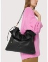 Borsa a spalla piatta in pelle liscia Coccinelle Lidia Medium – Noir Borsa a spalla piatta in pelle liscia Coccinelle Lidia Medium – Noir