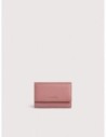 Portafoglio medio con patta in pelle con grana Coccinelle Metallic Medium – Winter Rose