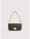 Borsa baguette in pelle con grana Coccinelle C-Me Lock Medium – Fango Borsa baguette in pelle con grana Coccinelle C-Me Lock Medium – Fango