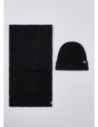 Set berretto e sciarpa in maglia a trecce Liu Jo – Nero Set berretto e sciarpa in maglia a trecce Liu Jo – Nero