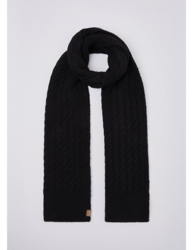 Set berretto e sciarpa in maglia a trecce Liu Jo – Nero - foto 5