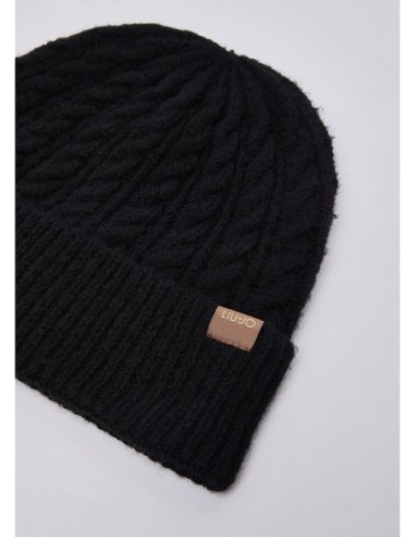 Set berretto e sciarpa in maglia a trecce Liu Jo – Nero - foto 6
