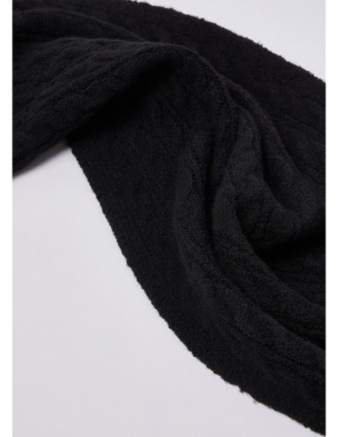 Set berretto e sciarpa in maglia a trecce Liu Jo – Nero - foto 7