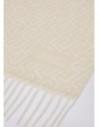 Stola needle punch con logo monogram Liu Jo – Beige Stola needle punch con logo monogram Liu Jo – Beige