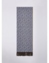 Stola monogram con frange sui bordi Liu Jo – Denim blu Stola monogram con frange sui bordi Liu Jo – Denim blu