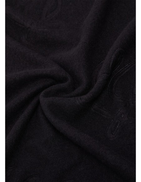 Stola ampia con logo monogram Liu Jo – Nero - foto 5